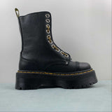 DR. MARTENS Anfibi Sinclair Hi Max in pelle martellata