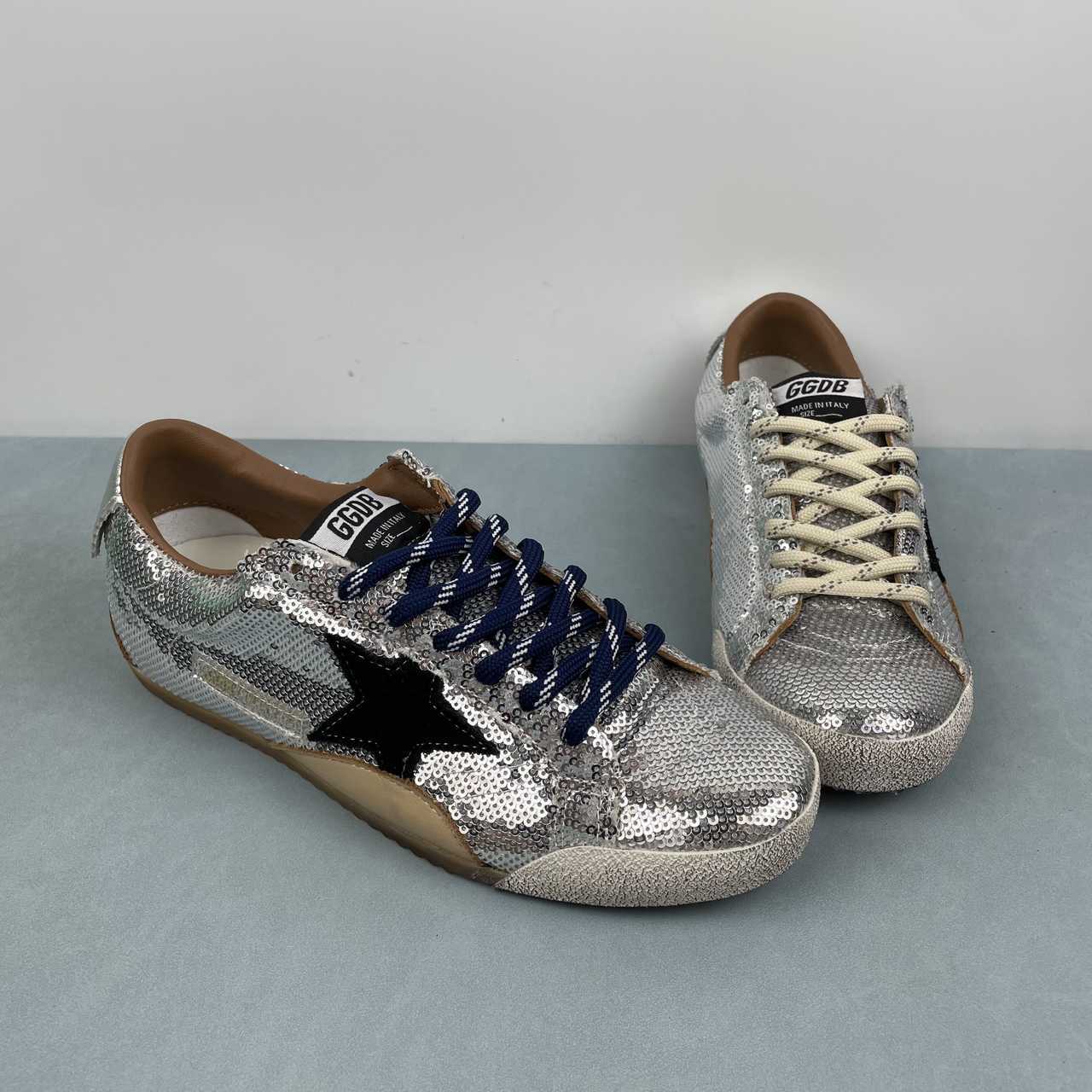 Golden Goose True - Star sneakers in paillettes argento - VIBES MILANO