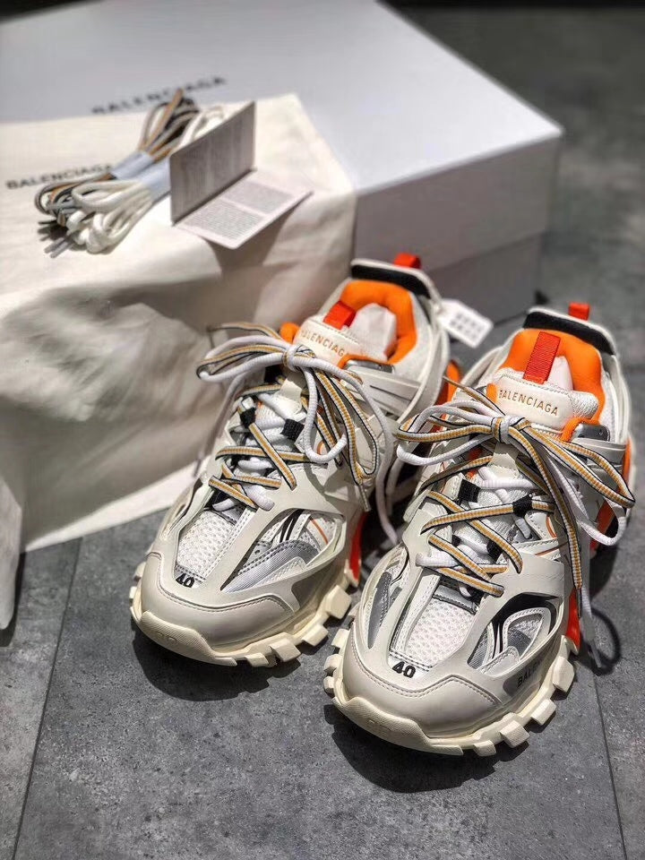 Balenciaga Sneakers Track beige arancione