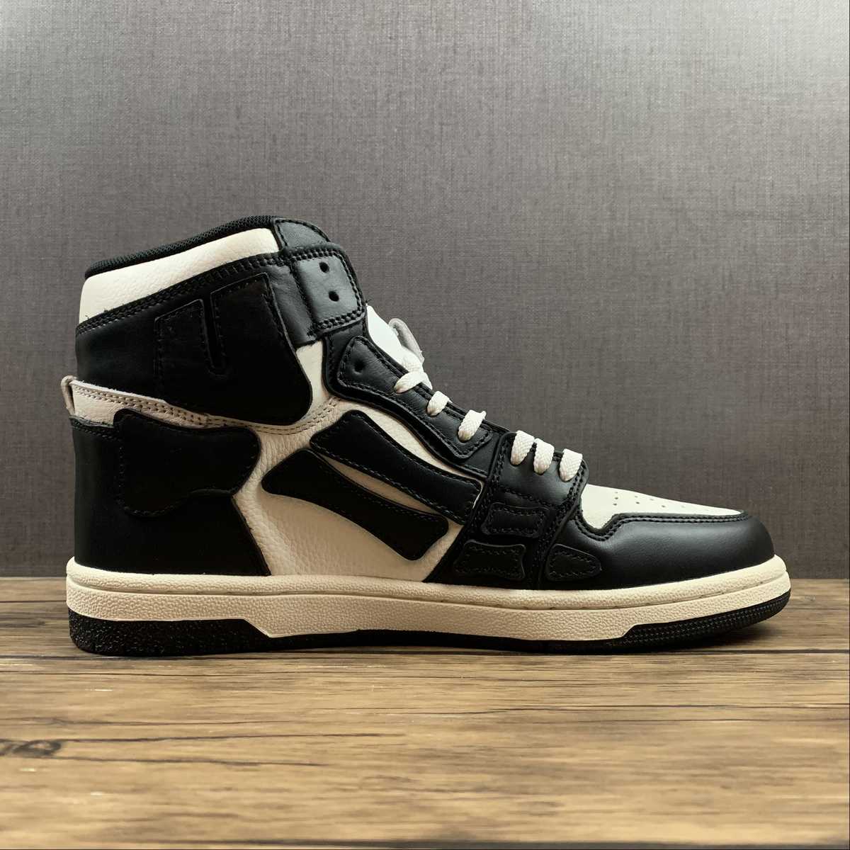 Amiri Skeleton Top High sneakers black white