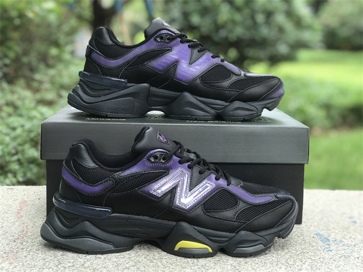 New Balance NB 9060 Mowalola Burglarwear Black Purple Yellow