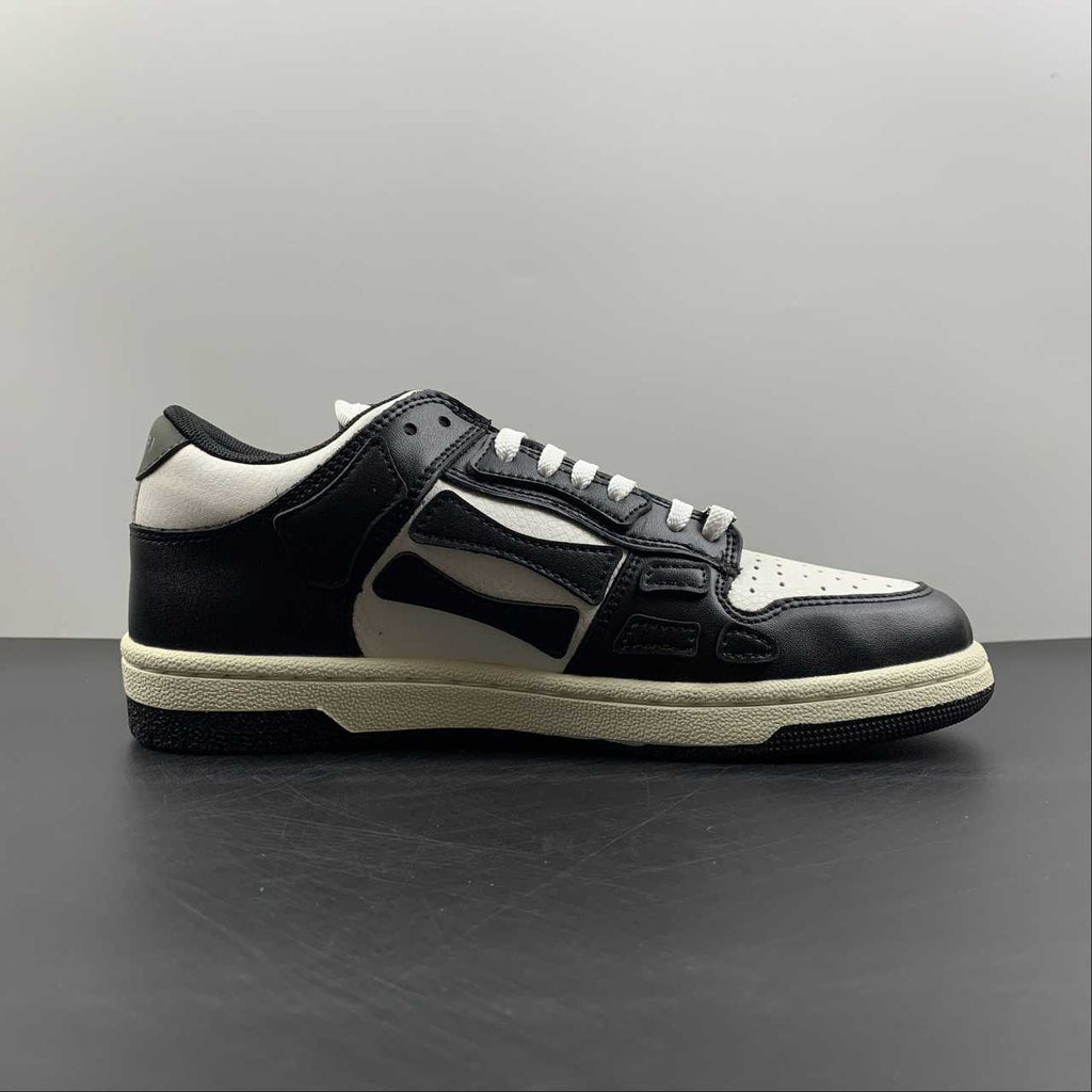Amiri Skeleton Top Low nero bianco
