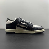 Amiri Skeleton Top Low nero bianco