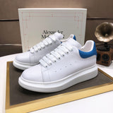 Alexander McQueen sneakers suola oversize bianco azzurro
