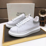 Alexander McQueen sneakers suola oversize bianco silver