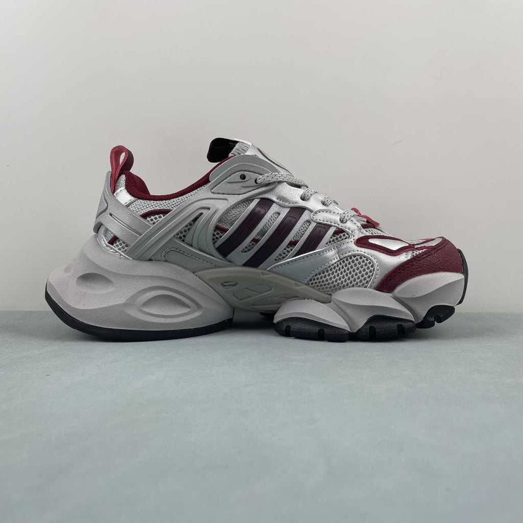 Adidas XLG Runner Deluxe sneakers silver red - VIBES MILANO