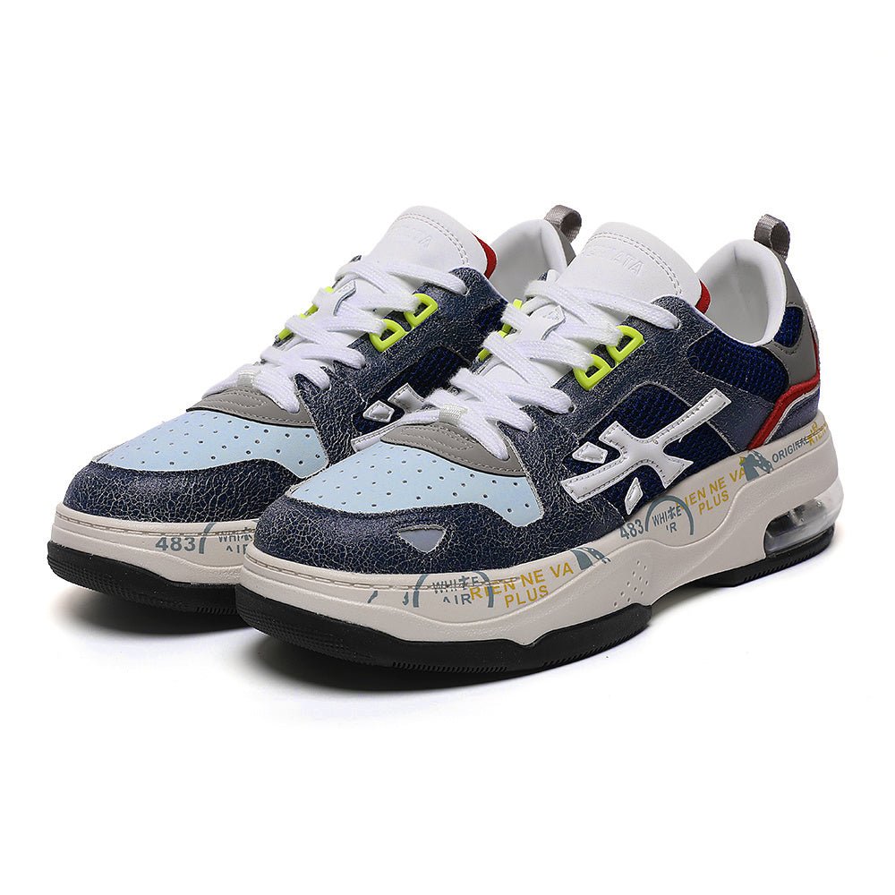 Premiata Drake sneakers in pelle blue celeste - VIBES MILANO