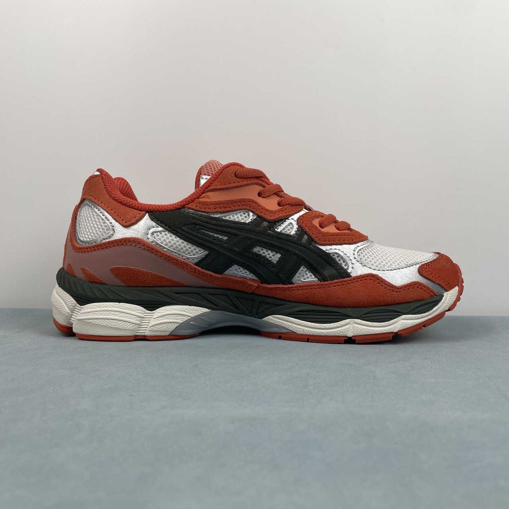 Asics Gel NYC Oatmeal Forest Green Orange Men's