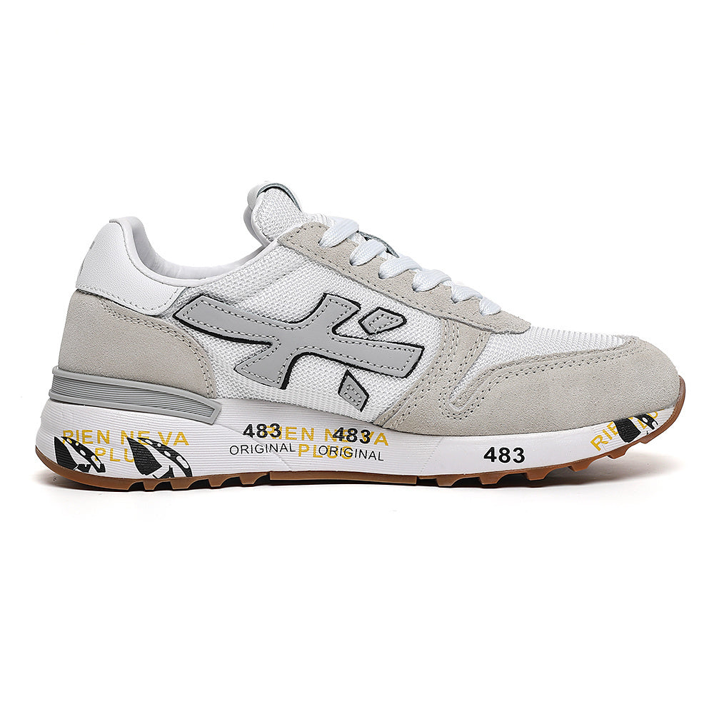 Premiata Mick sneakers bianco suede ghiaccio