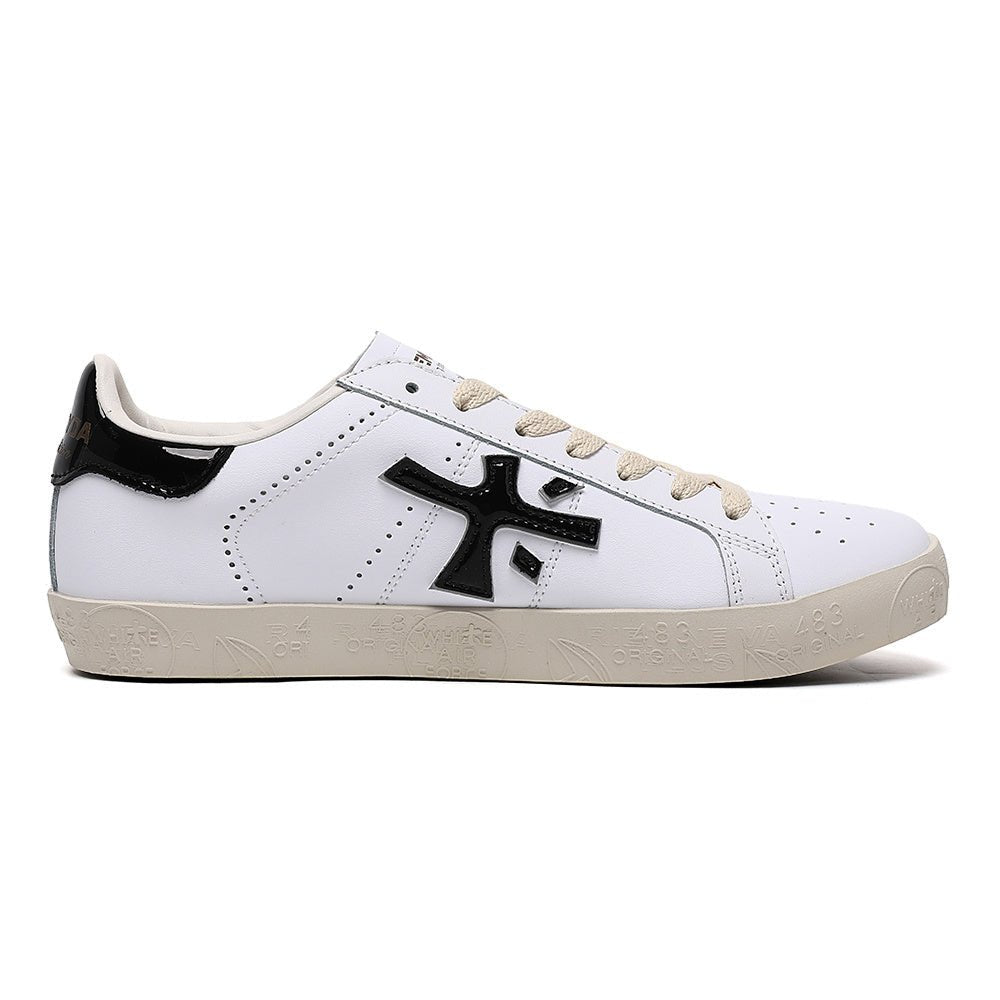 Premiata Steven sneakers pelle bianco taupe - VIBES MILANO