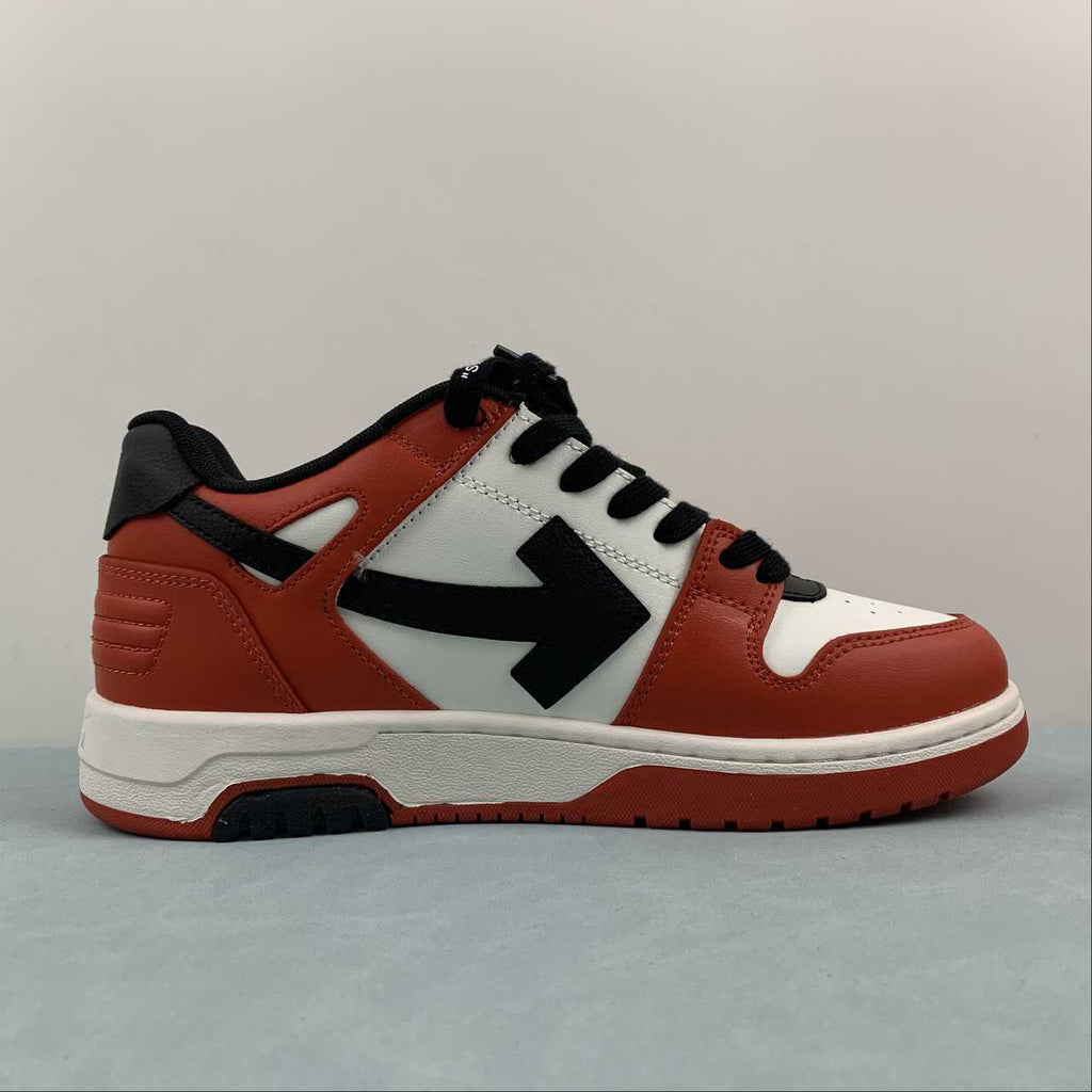 Off- White OOO Out Of Office sneakers Low Tops rosso bianco