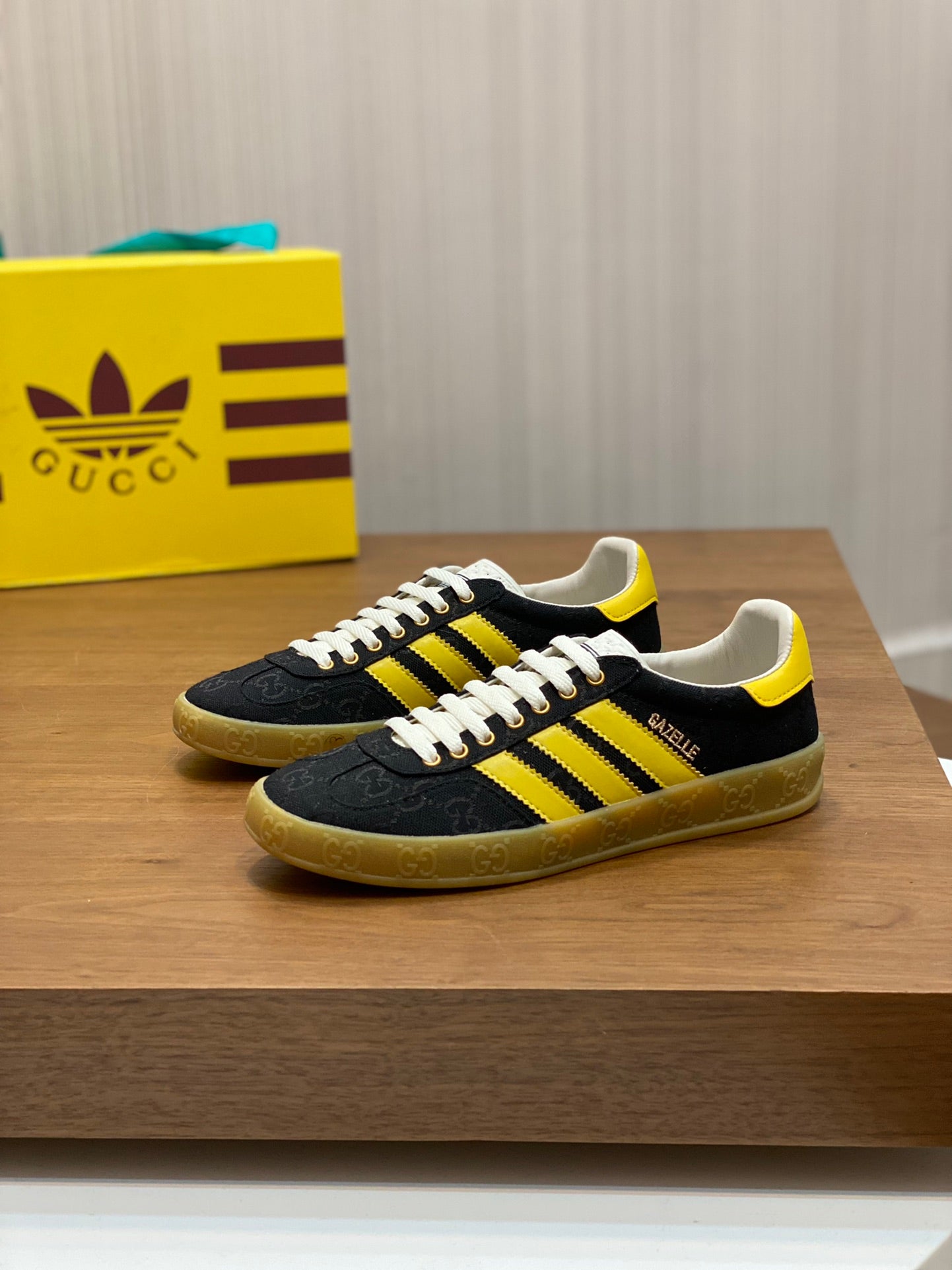Adidas Gazelle x Gucci Black Yellow