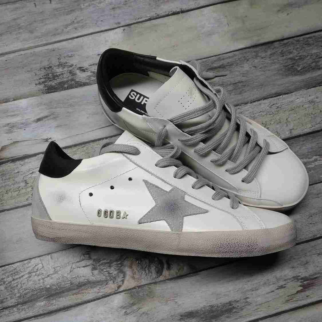Golden Goose Superstar nappa bianca e inserti neri