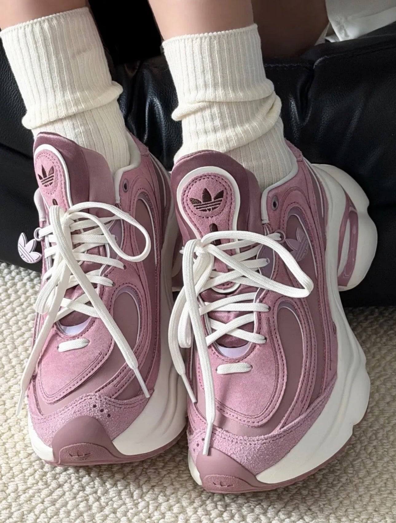 Adidas Originals Ozvenuz CNY Chunky Platform Magic Mauve Off White