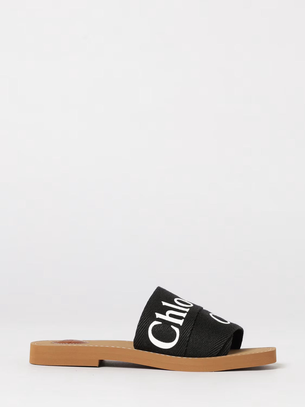 Chloé Woody Sandals Canvas neri