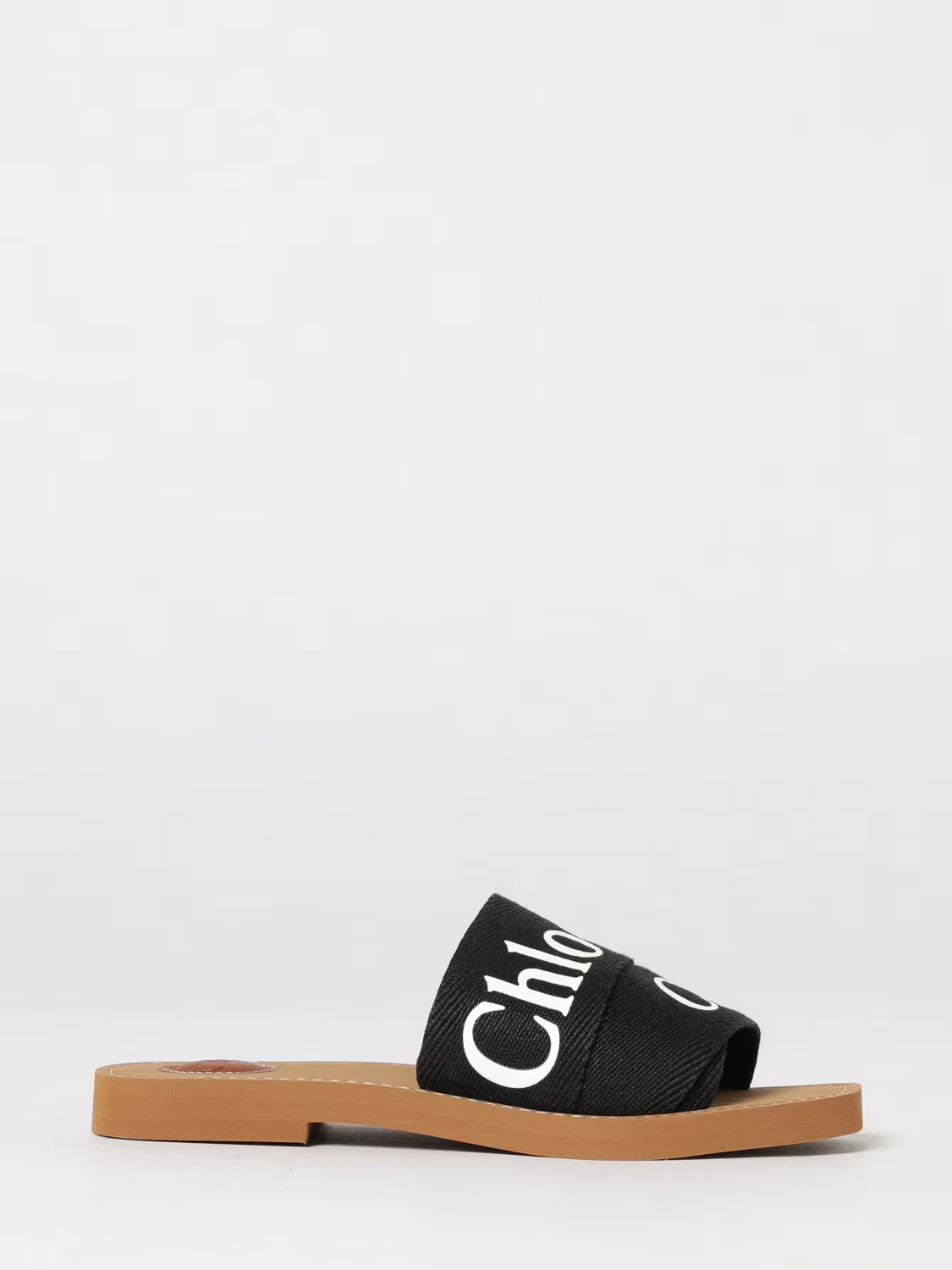 Chloé Woody Sandals Canvas neri