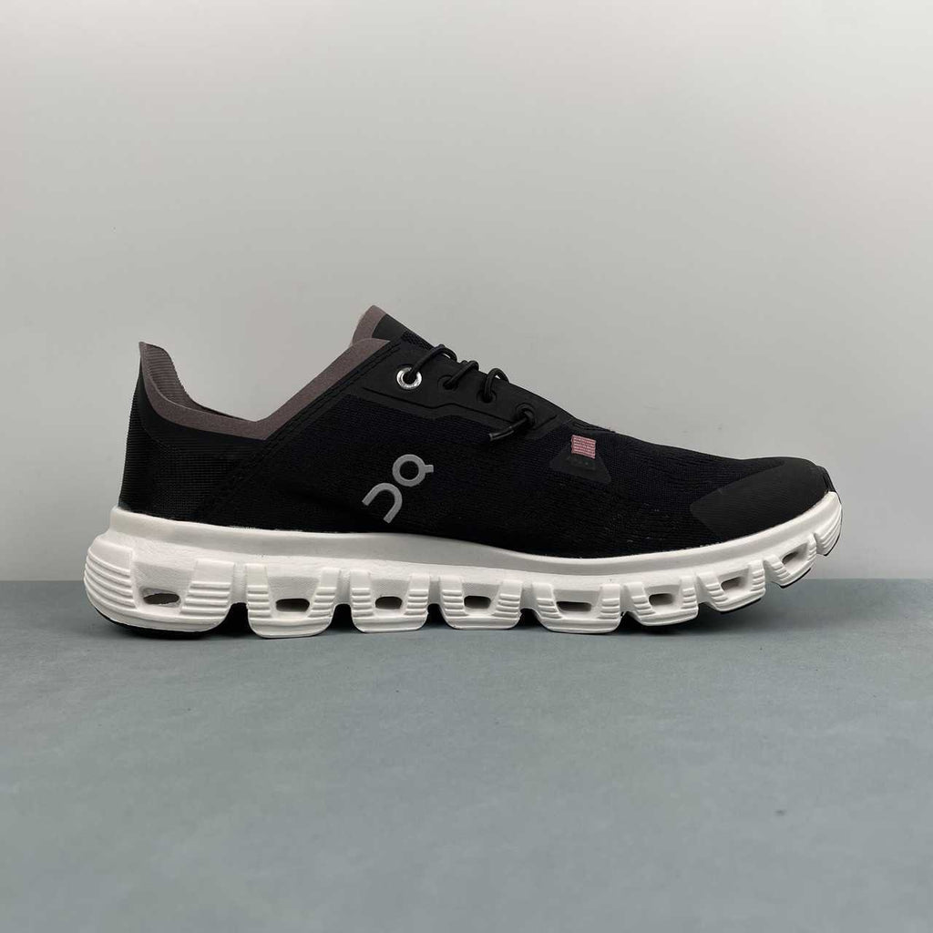 On Cloud 6 Coast sneakers da running e streetwear nero bianco - VIBES MILANO