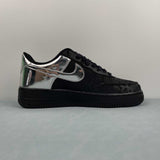 Nike Air Force 1 07 Low Black & Metallic Silver