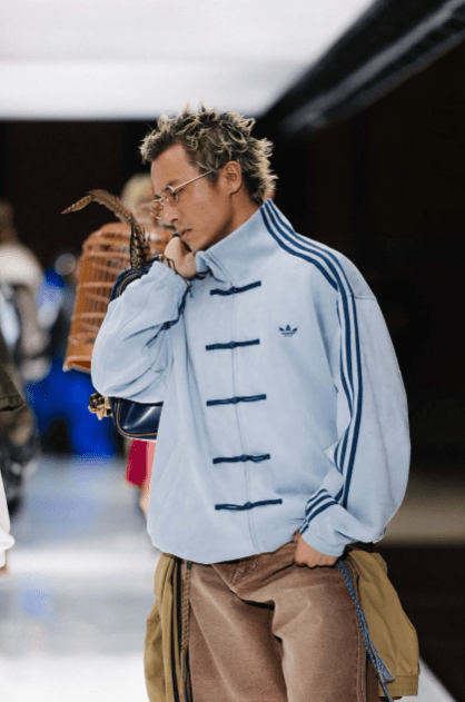 Adidas Tang Jacket felpa Chinese New Year celeste - VIBES MILANO