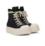 Rick Owens Sneakers alte in pelle con suola rialzata
