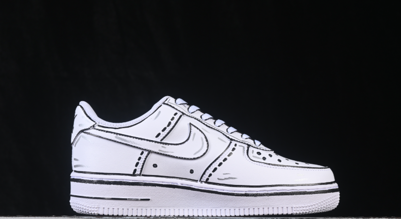 Nike Air Force 1 '07 Low Custom Cartoon White