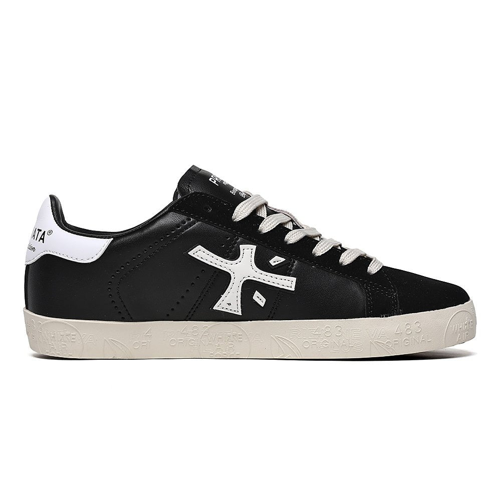 Premiata Steven sneakers pelle nero bianco - VIBES MILANO