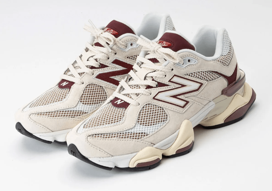 New Balance NB 9060 Linen Burgundy - VIBES MILANO