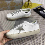Golden Goose Hi STAR platform bianco e inserti grigi