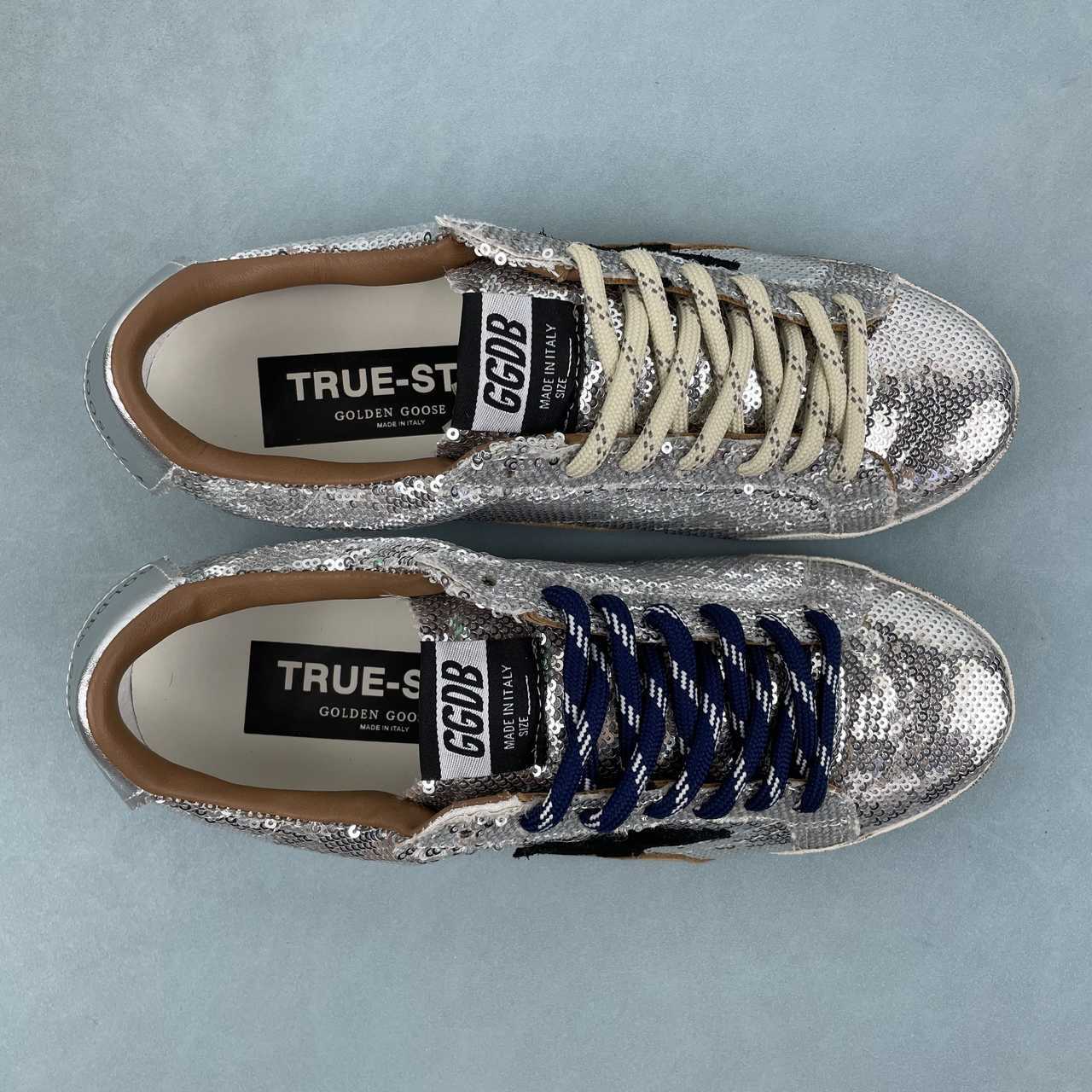 Golden Goose True - Star sneakers in paillettes argento - VIBES MILANO
