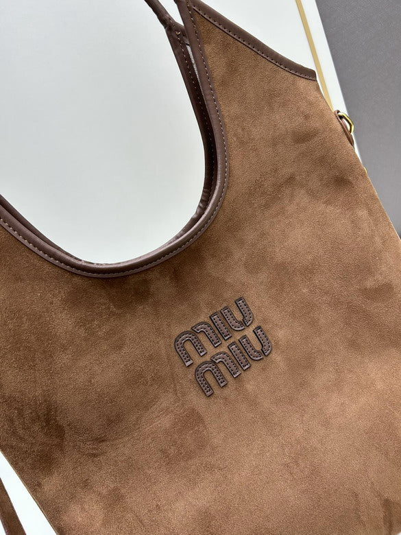 Miu Miu borsa Tote bag in pelle scamosciata