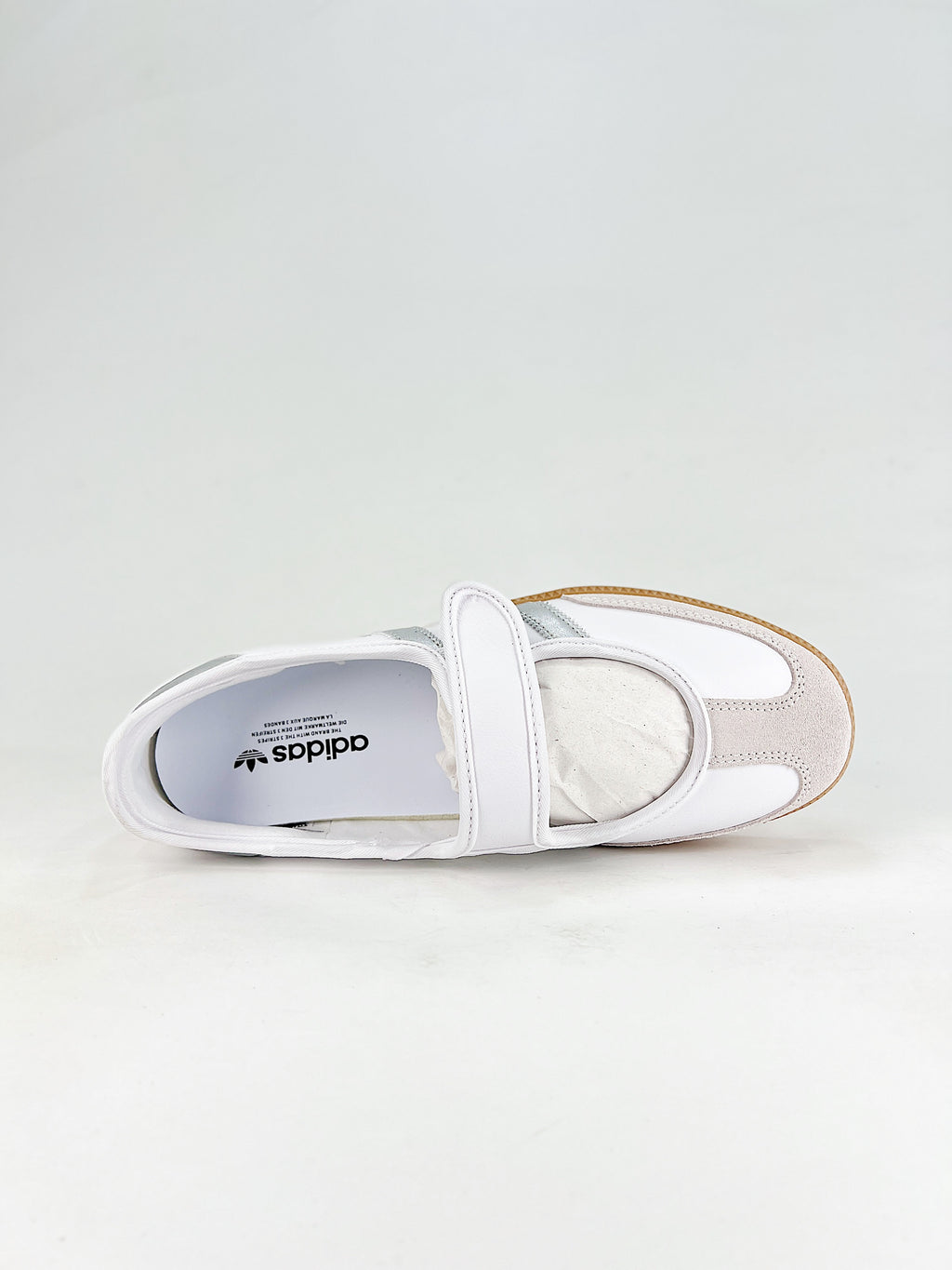 Adidas Originals Samba Jane Cloud White Silver Metallic Gum
