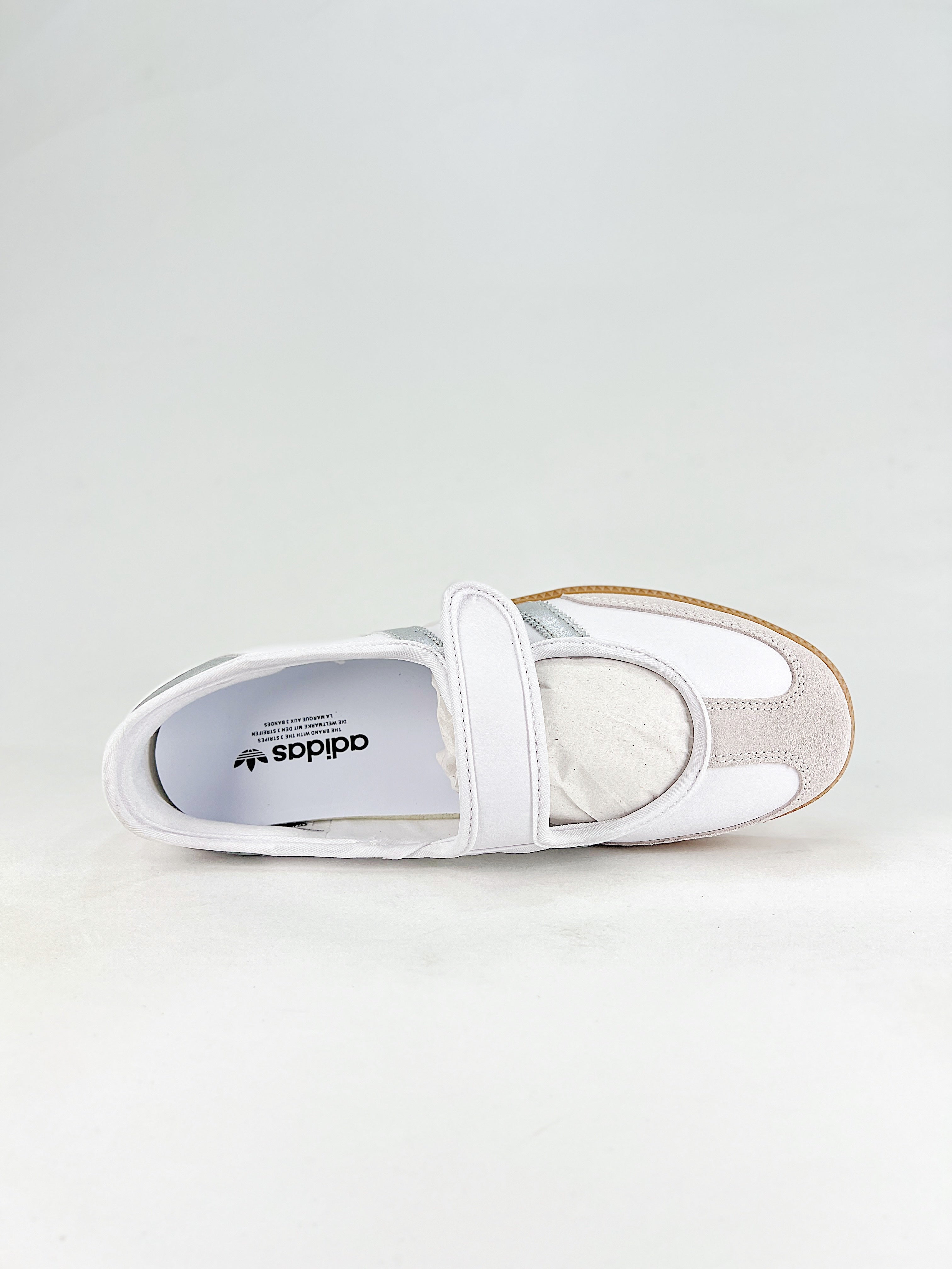 Adidas Originals Samba Jane Cloud White Silver Metallic Gum
