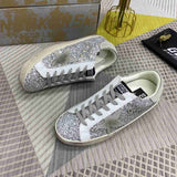 Golden Goose Superstar glitter grigio/bianco