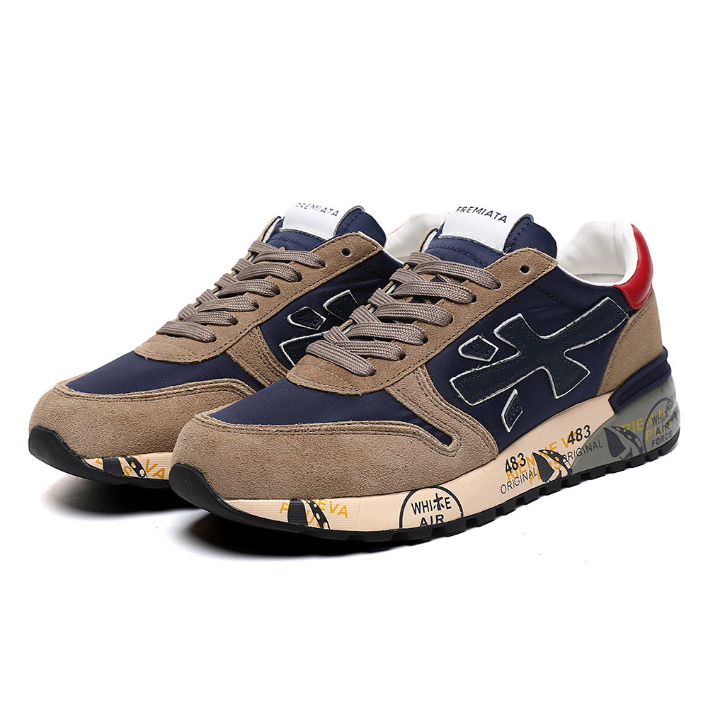 Premiata Mick sneakers suede beige blue