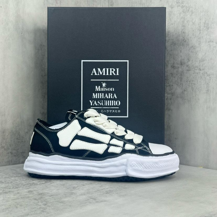 Maison Mihara Yasuhiro x MMY AMIRI Skel-Top Low black