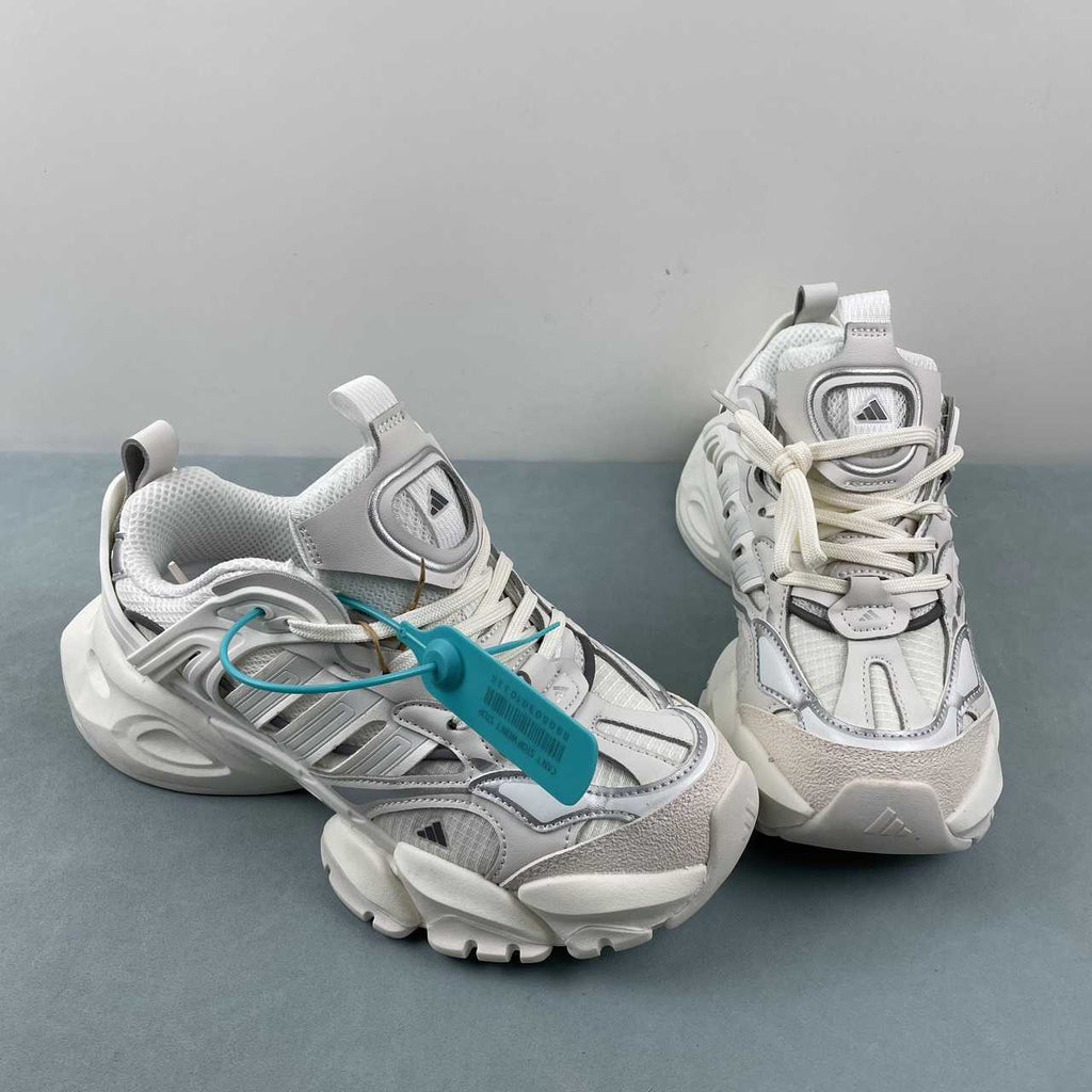 Adidas XLG Runner Deluxe sneakers white silver metallic - VIBES MILANO