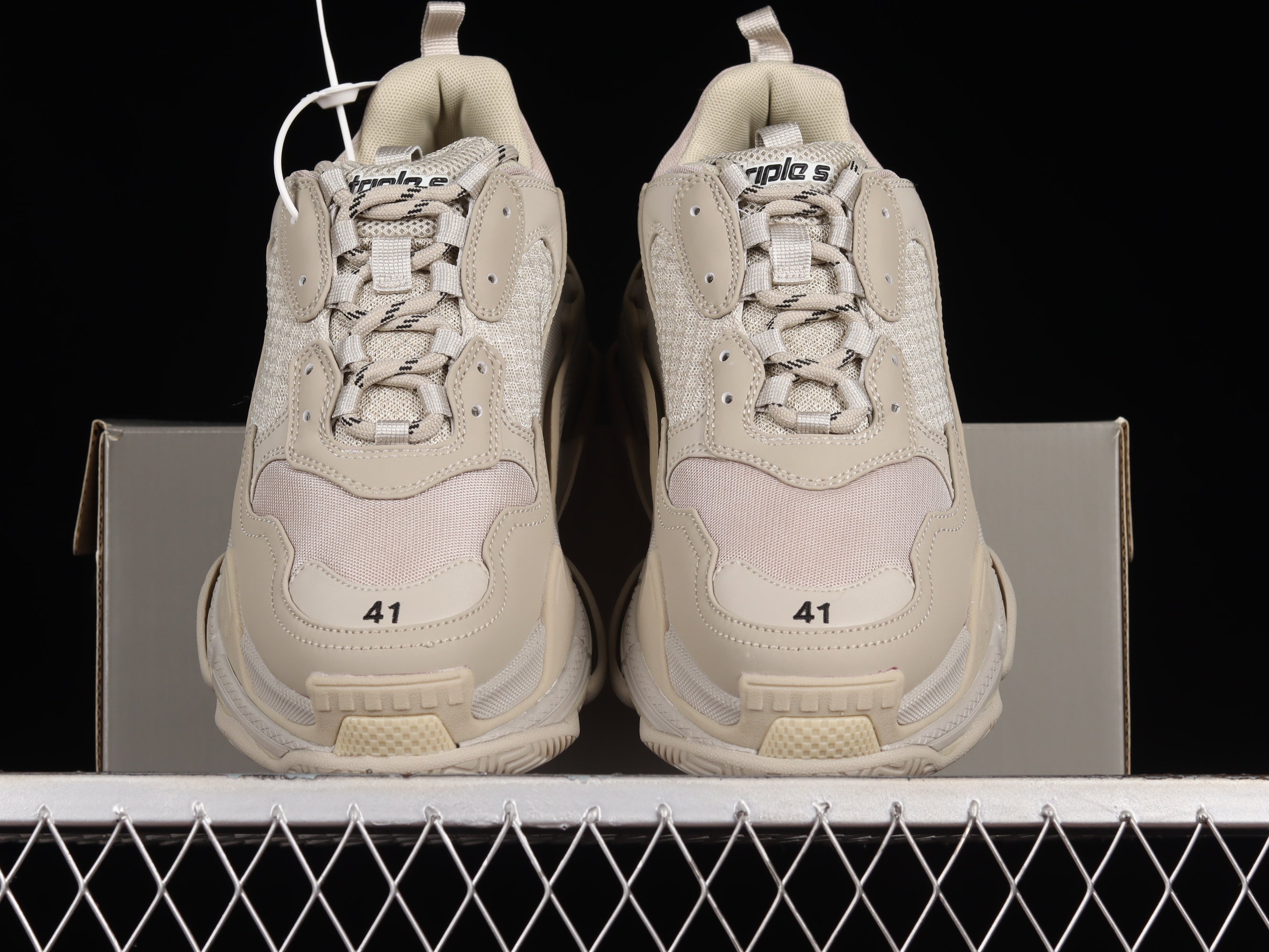 Balenciaga Triple S sneakers white transparent bottom