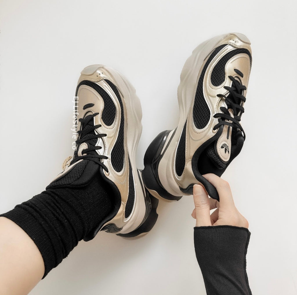 Adidas Originals Ozvenuz CNY Chunky Platform Silver Black