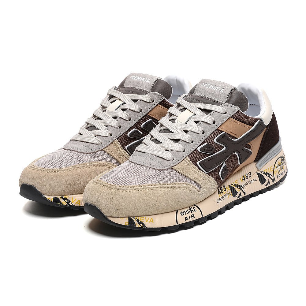 Premiata Mick sneakers beige marrone nero - VIBES MILANO