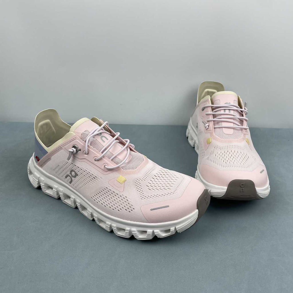 On Cloud 6 Coast sneakers donna da running e streetwear pink white - VIBES MILANO