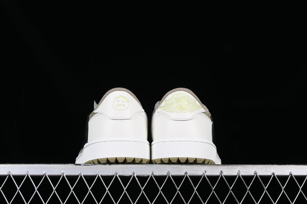Travis Scott x Air Jordan 1 Retro Low Golf Neutral Olive - VIBES MILANO