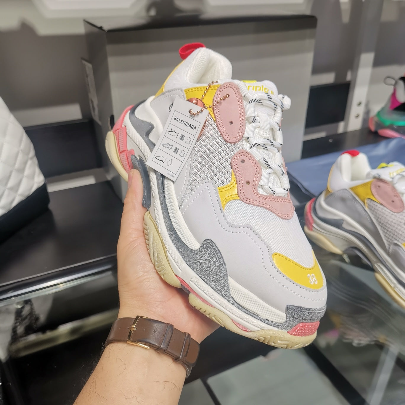 Balenciaga Sneakers Triple S Grey Pink