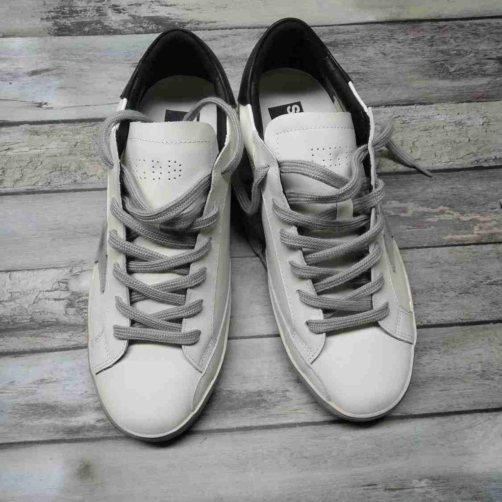 Golden Goose Superstar nappa bianca e inserti neri