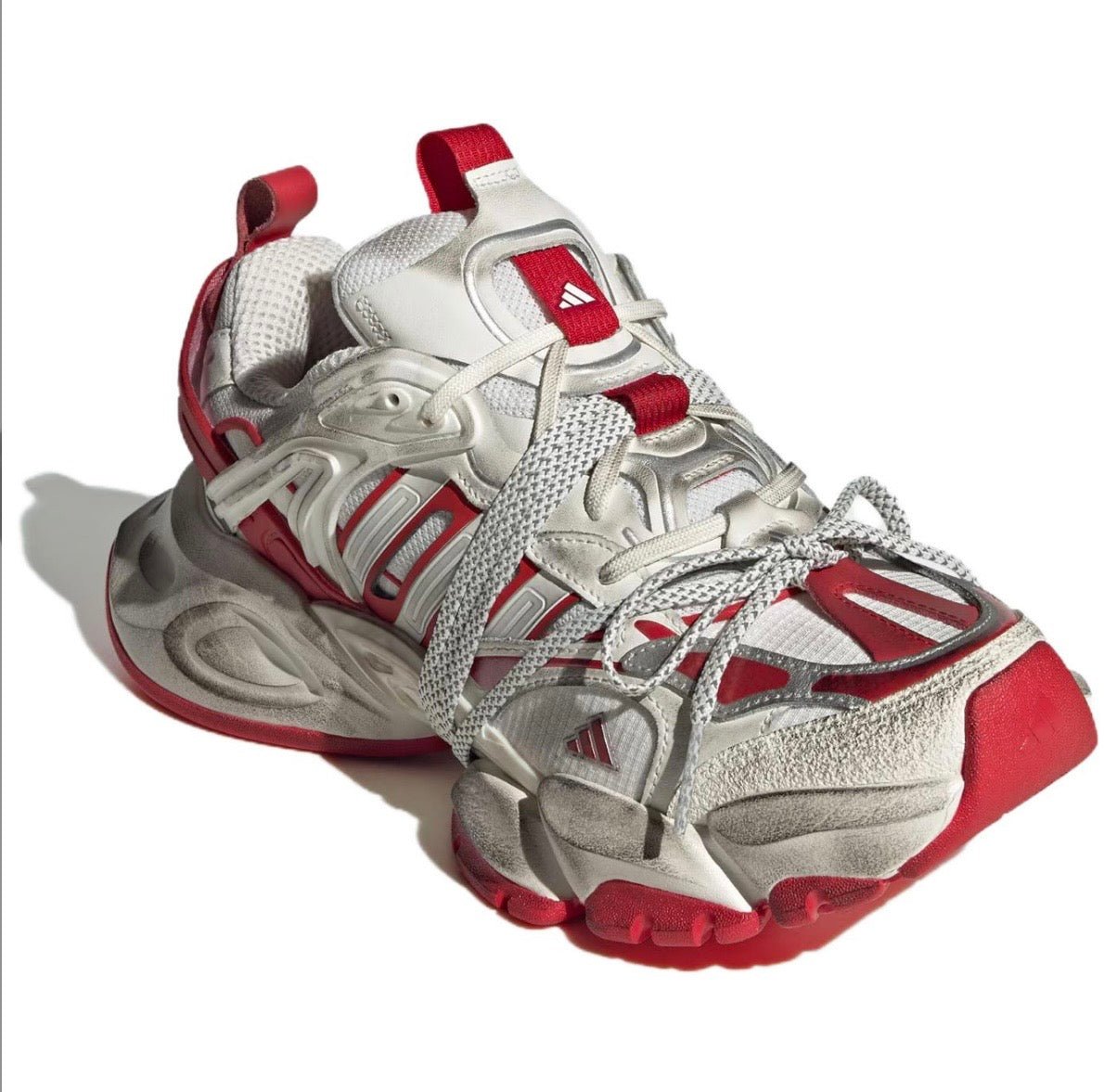 Adidas XLG Runner Deluxe sneakers White Red - VIBES MILANO