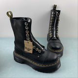 DR. MARTENS Anfibi Sinclair Hi Max in pelle martellata