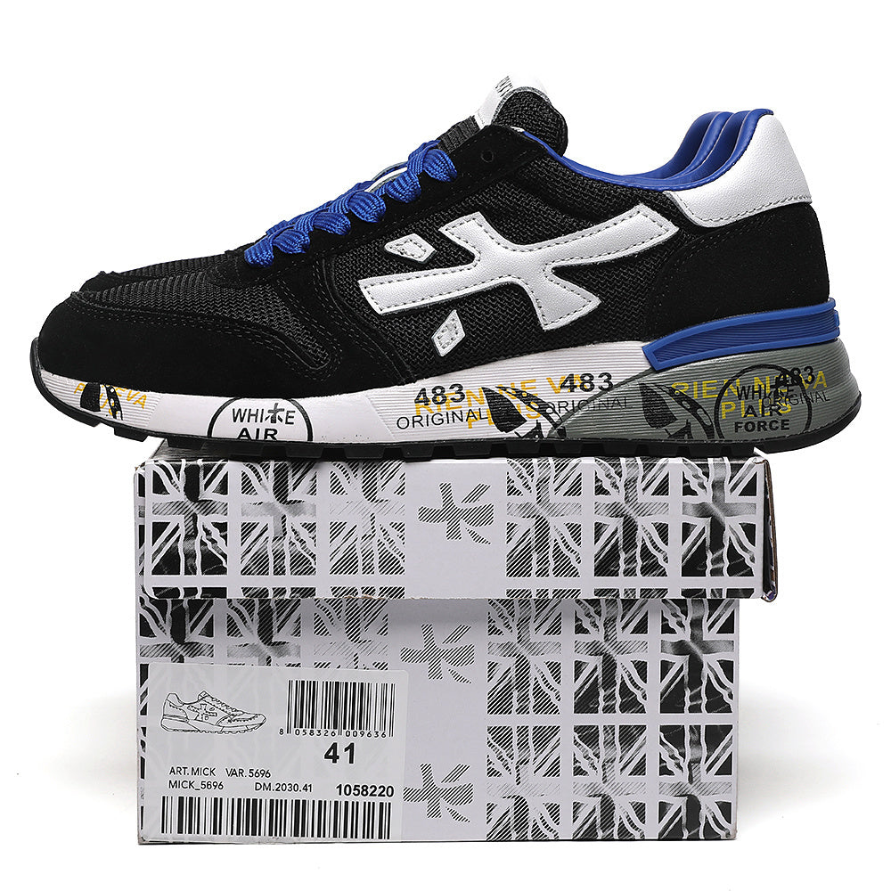 Premiata Mick sneakers nero azzurro
