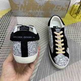Golden Goose Superstar glitter argento nero