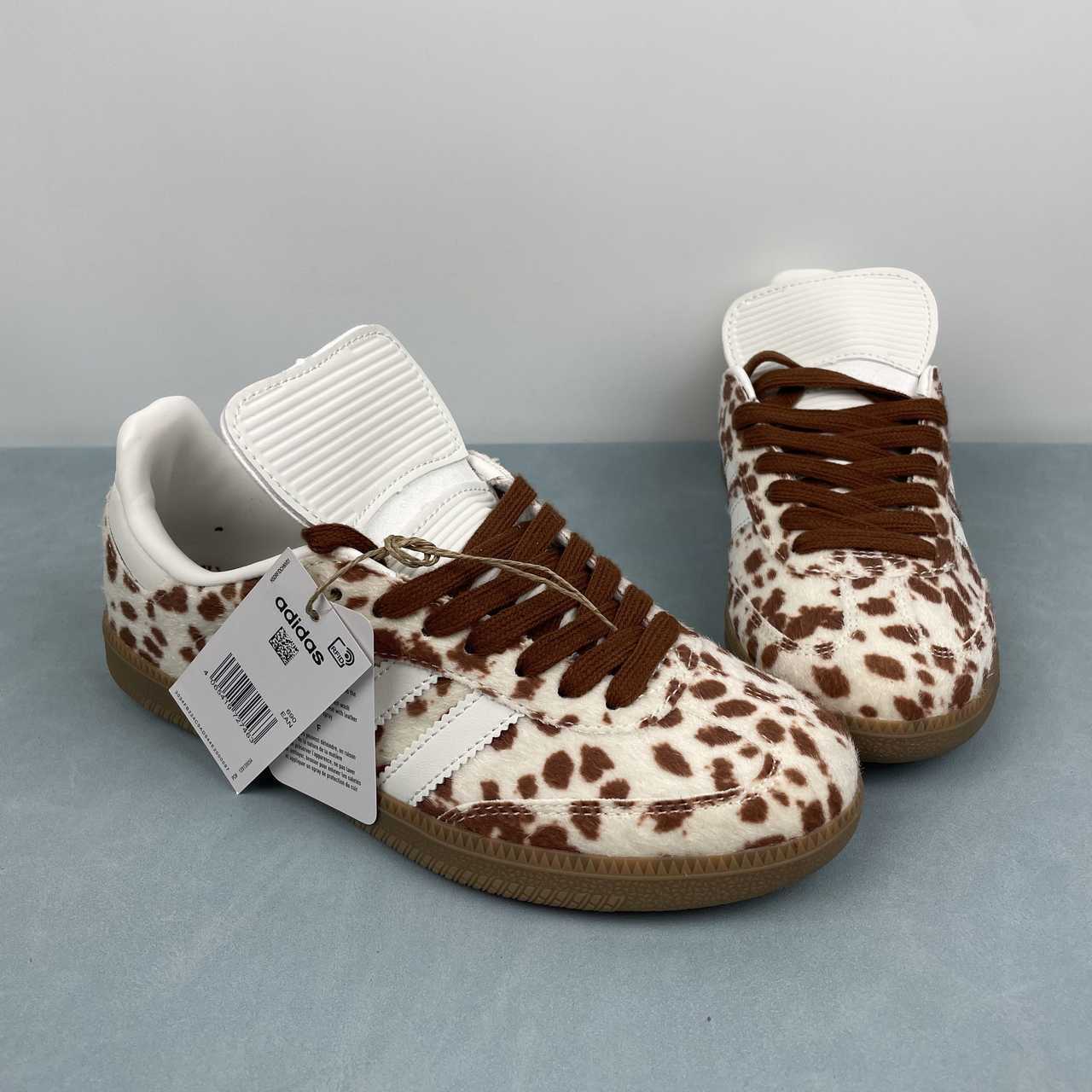 Adidas Samba LT Cow Print Brown White