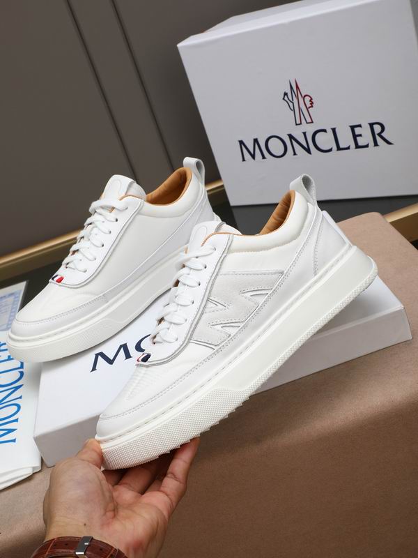 Moncler unisex white sneakers