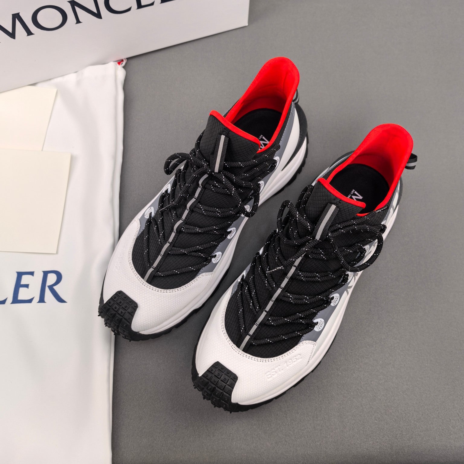 Moncler unisex white sneakers